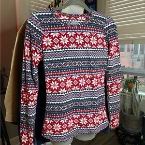 Cuddl Duds Red and Blue Fleecewear